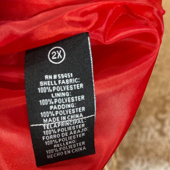 SAG HARBOR RED KNIT LONG SLEEVE SWEATER CARDIGAN SIZE XL - Picture 5 of 6